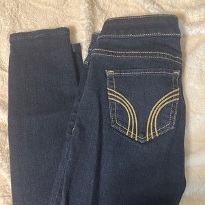 Dark wash skinny jeans